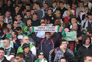 31 July 2009; A Cork City supporter makes his feelings known before the game. League of Ireland Premier Division, Cork City v Bray Wanderers, Turners Cross, Cork. Picture credit: Brendan Moran / SPORTSFILE