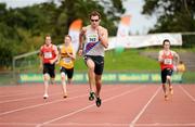 1 August 2009; David Gillick, Dundrum South Dublin A.C., on his way to winning his Men's 200m heat. Woodie's DIY / AAI National Senior Track & Field Championships - Saturday. Morton Stadium, Santry, Dublin. Picture credit: Stephen McCarthy / SPORTSFILE