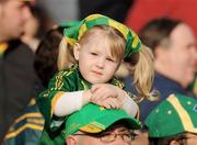 1 August 2009; Two year old Sadhbh Ward from Navan, Co. Meath during the game. GAA Football All-Ireland Senior Championship Qualifier, Round 4, Meath v Limerick, O'Moore Park, Portlaoise, Co. Laois. Picture credit: Matt Browne / SPORTSFILE