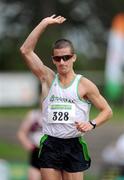 2 August 2009; Robert Heffernan, Togher AC, celebrates after victory in the Men's 10,000m Walk. Woodie's DIY / AAI National Senior Track & Field Championships. Morton Stadium, Santry, Dublin. Picture credit: Brendan Moran / SPORTSFILE