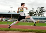 2 August 2009; Eoin Kelly, St. Abbans AC, on his way to winning the Men's Triple Jump Final during the Woodie's DIY / AAI National Senior Track & Field Championships. Morton Stadium, Santry, Dublin. Picture credit: Pat Murphy / SPORTSFILE