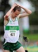 2 August 2009; Mark Kirwan, Raheny Shamrocks AC, after finishing third in the Men's 3000m Steeplechase Final. He led the race from the start until falling at the water jump on the last lap. Woodie's DIY / AAI National Senior Track & Field Championships. Morton Stadium, Santry, Dublin. Picture credit: Brendan Moran / SPORTSFILE
