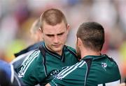 2 August 2009; A dejected Daryl Flynn, left, Kildare, is consoled by team-mate Andrew McLoughlin after his side's defeat. GAA Football All-Ireland Senior Championship Quarter-Final, Tyrone v Kildare, Croke Park, Dublin. Picture credit: Stephen McCarthy / SPORTSFILE