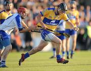 29 July 2009; Eamon Glynn, Clare, in action against Shane Casey, Waterford. Bord Gais Energy GAA Munster U21 Hurling Championship Final, Waterford v Clare, Fraher Field, Dungarvan, Co Waterford. Picture credit: Matt Browne / SPORTSFILE
