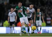 8 November 2015; Colin Healy, Cork City FC, in action against Richie Towell, Dundalk FC. Irish Daily Mail Cup Final, Dundalk FC v Cork City FC. Aviva Stadium, Lansdowne Road, Dublin. Picture credit: Eóin Noonan / SPORTSFILE