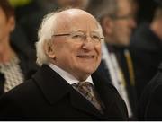 8 November 2015; The President of Ireland Micheal D. Higgins before the presentation of the cup. Irish Daily Mail Cup Final, Dundalk FC v Cork City FC. Aviva Stadium, Lansdowne Road, Dublin. Picture credit: Eóin Noonan / SPORTSFILE