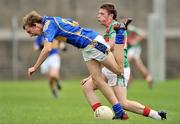 3 August 2009; Aldo Matassa, Tipperary, in action against  Fergal Durkin, Mayo. ESB GAA Football All-Ireland Minor Championship Quarter-Final, Mayo v Tipperary, O'Connor Park, Tullamore, Co. Offaly. Picture credit: David Maher / SPORTSFILE