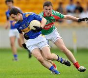 3 August 2009; Luke Murphy, Tipperary, in action against Darren Coen, Mayo. ESB GAA Football All-Ireland Minor Championship Quarter-Final, Mayo v Tipperary, O'Connor Park, Tullamore, Co. Offaly. Picture credit: David Maher / SPORTSFILE
