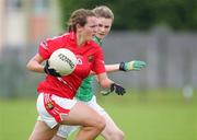 2 August 2009;  Marie O'Donovan, Cork, in action against Grace Kelly, Mayo. All-Ireland Minor A Championship Final, Cork v Mayo, Wolfe Tones GAA Club, Shannon, Co. Clare. Picture credit: Kieran Clancy / SPORTSFILE