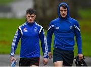 14 November 2015; Ireland's Eoin Doyle, left, and John O'Loughlin arrive for squad training. Ireland Squad EirGrid International Rules Training. Carton House, Maynooth, Co. Kildare. Picture credit: Ramsey Cardy / SPORTSFILE