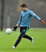 14 November 2015; Ireland's Lee Keegan in action during squad training. Ireland Squad EirGrid International Rules Training. Carton House, Maynooth, Co. Kildare. Picture credit: Ramsey Cardy / SPORTSFILE
