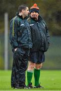 14 November 2015; Ireland manager Joe Kernan, right, and selector Darragh O'Se during squad training. Ireland Squad EirGrid International Rules Training. Carton House, Maynooth, Co. Kildare. Picture credit: Ramsey Cardy / SPORTSFILE