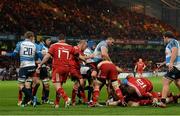 14 November 2015; Duncan Casey, Munster, scores his sides third try. European Rugby Champions Cup, Pool 4, Round 1, Munster v Benetton Treviso. Thomond Park, Limerick. Picture credit: Sam Barnes / SPORTSFILE