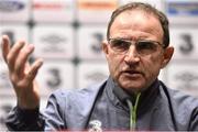 15 November 2015; Republic of Ireland manager Martin O'Neill during a press conference. National Sports Campus, Abbotstown, Co. Dublin. Picture credit: David Maher / SPORTSFILE