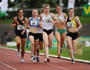 1 August 2009; Athletes competing in Heat 1 of the Women's 800m, from left, Elanor Alexander, Clonliffe Harriers A.C., 70, who finshed in a time of 2.19.96, Ciara Durkan, Skerries A.C., 38, who finished in a time of 2.15.77, Martina McCarthy, Athenry A.C., 145, who finished in a time of 2.12.68, Kelly Mc Neice, Lisburn A.C., 122, who finished in a time of 2.12.48, and Ciara Everard, Kilkenny City Harriers A.C., 73, who finished in a time of 2.12.52. Woodie's DIY / AAI National Senior Track & Field Championships - Saturday. Morton Stadium, Santry, Dublin. Picture credit: Stephen McCarthy / SPORTSFILE