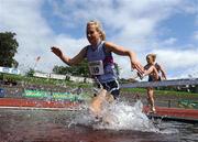 1 August 2009; Maire Nic Amhaloibh, left, and Ruth Mills, Dundrum South Dublin A.C., in action during the Women's 3000m Steeplechase Final. Woodie's DIY / AAI National Senior Track & Field Championships - Saturday. Morton Stadium, Santry, Dublin. Picture credit: Stephen McCarthy / SPORTSFILE