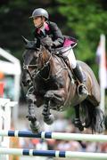 6 August 2009; Butlers Pantry Spitfield, with Olive Clarke up, jumps the twelfth fence during the International Speed Derby. Fáilte Ireland Dublin Horse Show 2009, RDS, Ballsbridge, Dublin. Picture credit: Matt Browne / SPORTSFILE