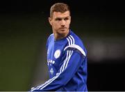 15 November 2015; Bosnia and Herzegovina's Edin Džeko, during squad training. Aviva Stadium, Lansdowne Road, Dublin. Picture credit: David Maher / SPORTSFILE