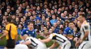 15 November 2015; Supporters during the game. European Rugby Champions Cup, Pool 5, Round 1, Leinster v Wasps. RDS, Ballsbridge, Dublin. Picture credit: Stephen McCarthy / SPORTSFILE