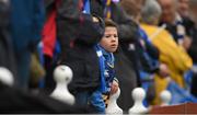 15 November 2015; A Leinster supporter awaits the start of the game. European Rugby Champions Cup, Pool 5, Round 1, Leinster v Wasps. RDS, Ballsbridge, Dublin. Picture credit: Stephen McCarthy / SPORTSFILE