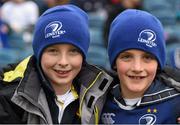 15 November 2015; Leinster supporters Sam Myler, left, and James Hogan ahead of the game. European Rugby Champions Cup, Pool 5, Round 1, Leinster v Wasps. RDS, Ballsbridge, Dublin. Picture credit: Stephen McCarthy / SPORTSFILE