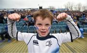 15 November 2015; Leinster supporter Patrick Curran, age 6, from Blackrock, Dublin, ahead of the game. European Rugby Champions Cup, Pool 5, Round 1, Leinster v Wasps. RDS, Ballsbridge, Dublin. Picture credit: Stephen McCarthy / SPORTSFILE
