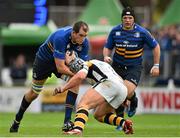 15 November 2015; Devin Toner, Leinster, is tackled by Carlo Festuccia, Wasps. European Rugby Champions Cup, Pool 5, Round 1, Leinster v Wasps. RDS, Ballsbridge, Dublin. Picture credit: Ramsey Cardy / SPORTSFILE