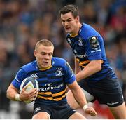 15 November 2015; Leinster's Ian Madigan, left, and Jonathan Sexton. European Rugby Champions Cup, Pool 5, Round 1, Leinster v Wasps. RDS, Ballsbridge, Dublin. Picture credit: Ramsey Cardy / SPORTSFILE