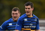 15 November 2015; Jonathan Sexton, left, and Jack McGrath, Leinster . European Rugby Champions Cup, Pool 5, Round 1, Leinster v Wasps. RDS, Ballsbridge, Dublin. Picture credit: Ramsey Cardy / SPORTSFILE
