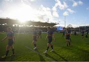 15 November 2015; Leinster players, including from left, Luke McGrath, Cian Healy, Jamie Heaslip and Jordi Murphy following their side's defeat. European Rugby Champions Cup, Pool 5, Round 1, Leinster v Wasps. RDS, Ballsbridge, Dublin. Picture credit: Ramsey Cardy / SPORTSFILE