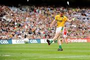9 August 2009; David Bray, Meath, shoots to score his side's first goal. GAA Football All-Ireland Senior Championship Quarter-Final, Meath v Mayo, Croke Park, Dublin. Picture credit: Stephen McCarthy / SPORTSFILE