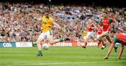 9 August 2009; David Bray, Meath, shoots to score his side's first goal. GAA Football All-Ireland Senior Championship Quarter-Final, Meath v Mayo, Croke Park, Dublin. Picture credit: Stephen McCarthy / SPORTSFILE