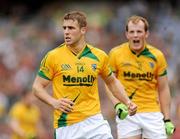 9 August 2009; Brian Farrell, Meath, celebrates a point with team-mate Joe Sheridan, right. GAA Football All-Ireland Senior Championship Quarter-Final, Meath v Mayo, Croke Park, Dublin. Picture credit: Stephen McCarthy / SPORTSFILE