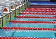 30 July 2009; A general view of swim lanes and starting blocks. FINA World Swimming Championships Rome 2009, Foro Italico, Rome, Italy. Picture credit: Brian Lawless / SPORTSFILE