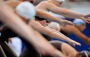 30 July 2009; A general view of swimmers during a relay. FINA World Swimming Championships Rome 2009, Foro Italico, Rome, Italy. Picture credit: Brian Lawless / SPORTSFILE