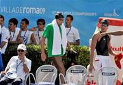 30 July 2009; Ireland's Andrew Bree, from Helen's Bay, Co. Down, makes his way out for Heat 5 of the Men's 200m Breaststroke. Bree finished his heat in a time of 2:12.90. FINA World Swimming Championships Rome 2009, Foro Italico, Rome, Italy. Picture credit: Brian Lawless / SPORTSFILE