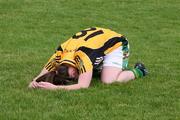 8 August 2009; A dejected Anna Rafferty, Donegal, after the game. All-Ireland Ladies Football U16A Championship, Donegal v Meath, Tarmonbarry, Co. Longford. Picture credit: SPORTSFILE