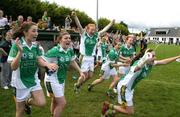 8 August 2009; Meath players celebrate at the final whistle. All-Ireland Ladies Football U16A Championship, Donegal v Meath, Tarmonbarry, Co. Longford. Picture credit: SPORTSFILE