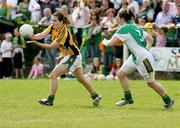 8 August 2009; Geraldine McLaughlin, Donegal, in action against Cliona Murray, Meath. All-Ireland Ladies Football U16A Championship, Donegal v Meath, Tarmonbarry, Co. Longford. Picture credit: SPORTSFILE