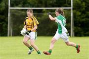 8 August 2009; Anne Marie Logue, Donegal, in action against Joanna Byrne, Meath. All-Ireland Ladies Football U16A Championship, Donegal v Meath, Tarmonbarry, Co. Longford. Picture credit: SPORTSFILE