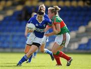 8 August 2009; Aileen O'Loughlin, Laois, in action against Claire Egan, Mayo. TG4 All-Ireland Ladies Football Senior Championship Qualifier Round 2, Mayo v Laois, Pearse Park, Longford. Picture credit: Brendan Moran / SPORTSFILE