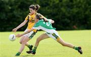 8 August 2009; Lorraine Molloy, Donegal, in action against Karen Blaney, Meath. All-Ireland Ladies Football U16A Championship, Donegal v Meath, Tarmonbarry, Co. Longford. Picture credit: SPORTSFILE