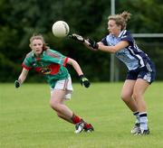 8 August 2009; Jessica Wall, Dublin, in action against Aileen Gilroy, Mayo. All-Ireland Ladies Football U16A Shield Final, Dublin v Mayo, Tarmonbarry, Co. Longford. Picture credit: SPORTSFILE