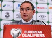 16 November 2015; Republic of Ireland manager Martin O'Neill during a press conference. UEFA EURO 2016 Championship Qualifier, Play-off, 2nd Leg, Republic of Ireland v Bosnia and Herzegovina. Aviva Stadium, Lansdowne Road, Dublin. Photo by Sportsfile