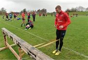 17 November 2015; Munster's Keith Earls stretches before squad training. University of Limerick, Limerick. Picture credit: Diarmuid Greene / SPORTSFILE