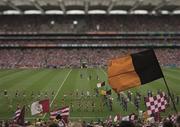 6 September 2015;    A moment in time. Kilkenny and Galway hurlers walk in the pre-match parade and Irish people the world over connect with home. Tension palpable, this is the All-Ireland hurling final. A day like no other.    Picture credit: Brendan Moran / SPORTSFILE    This image may be reproduced free of charge when used in conjunction with a review of the book &quot;A Season of Sundays 2015&quot;. All other usage © SPORTSFILE