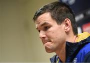 17 November 2015; Leinster's Jonathan Sexton during a press conference. Leinster Rugby, UCD, Belfield, Dublin. Picture credit: Ramsey Cardy / SPORTSFILE