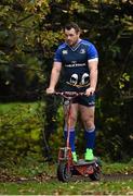17 November 2015; Leinster's Cian Healy arrives for squad training. Rosemount, UCD, Belfield, Dublin. Picture credit: Ramsey Cardy / SPORTSFILE