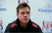 17 November 2015; Allen Clarke, Ulster assistant coach at a press conference ahead of the teams Eurpean Champions Cup game on Firday night against Saracens. Kingspan Stadium, Ravenhill Park, Belfast. Picture credit: Oliver McVeigh / SPORTSFILE