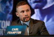 18 November 2015; Carl Frampton, IBF Champion, during an IBF and WBA World Super Bantamweight unification clash press conference. Europa Hotel, Belfast, Co. Antrim. Picture credit: Oliver McVeigh / SPORTSFILE